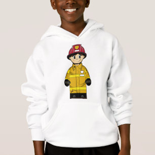 Petit sweat - shirt à capuche mignon de pompier