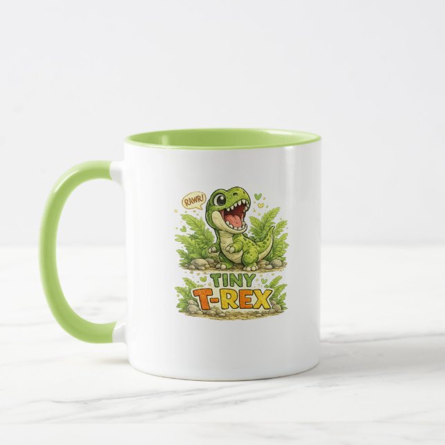 Petit T-Rex Mug à Café Dinosaure Mignon (Gauche)