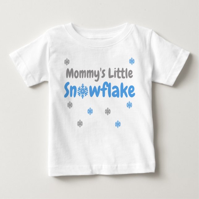 Petit T-shirt bébé Flocon de neige (Devant)