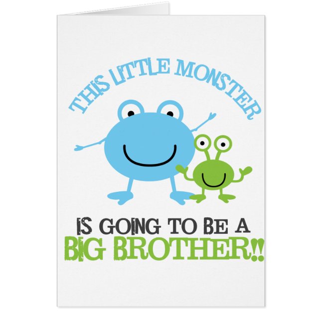 Petit T-shirt de frère de monstre (Devant)
