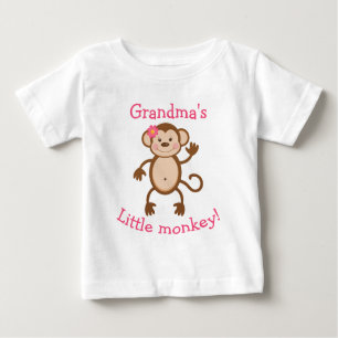 Petit T-shirt du singe de la grand-maman