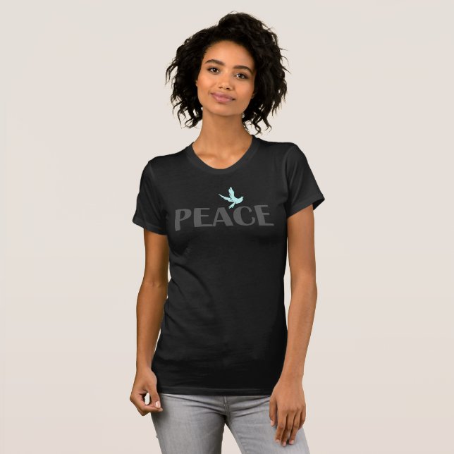 Petit T-shirt moderne simple de paix (Devant entier)