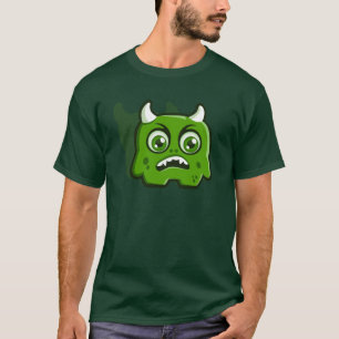 Petit T-shirt vert de monstre