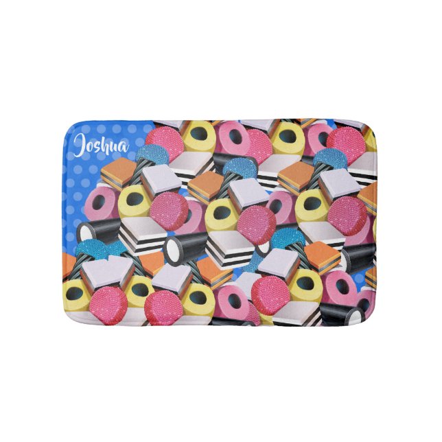 Petit tapis de bain Licorice Candy Cascade (Devant)