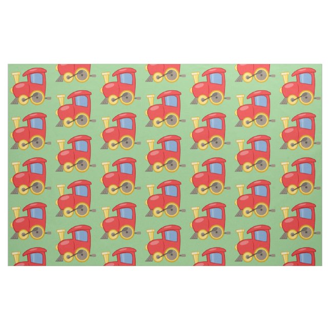 Petit tissu de train rouge (Fat Quarter)