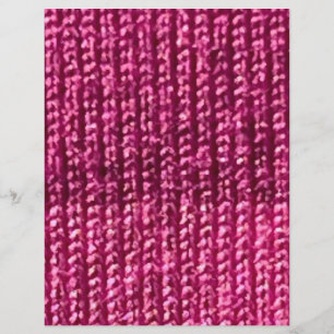 Petit tricot tissé motif rose chaud papier à rebut