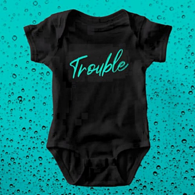 Petit Trouble – Body bébé à manches courtes vert s (Créateur téléchargé)