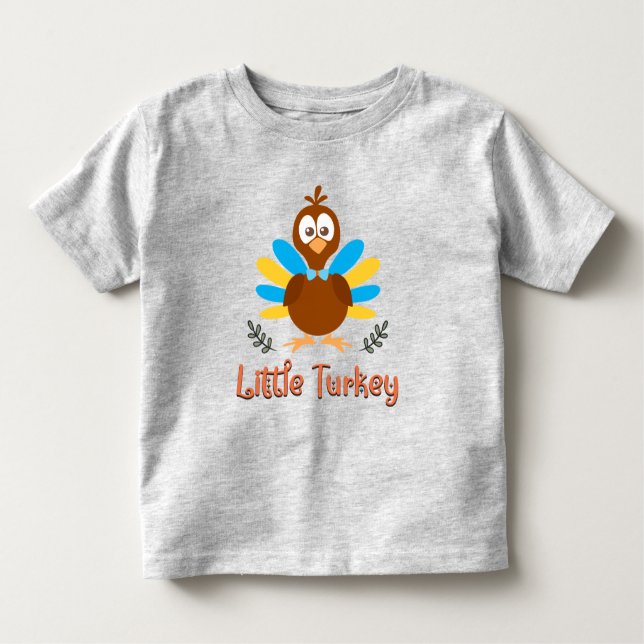 Petit Turc Thanksgiving Toddler garçon T-shirt (Devant)