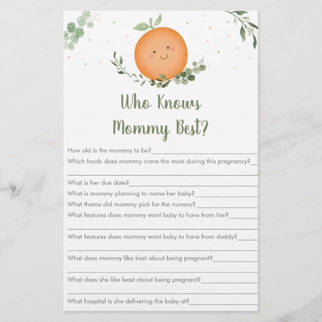 Petit Verdure Cutie Qui Connaît Mommy Meilleur Jeu (Devant)