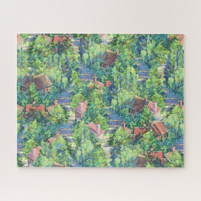 Petit village français Puzzle (Horizontal)