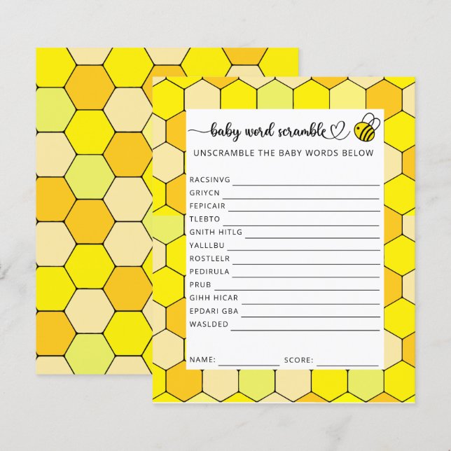 Petite abeille bébé course (Devant / Derrière)