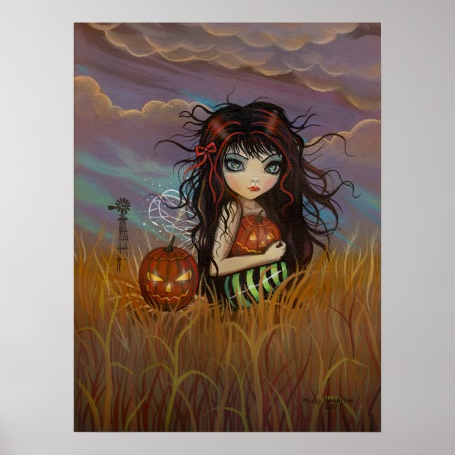 Petite affiche de fée d'Halloween (Devant)