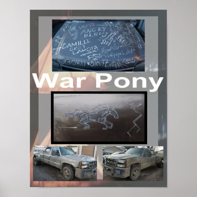 Petite affiche de War Pony (Devant)