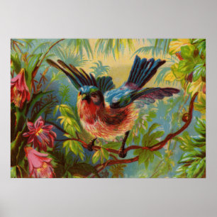 Petite affiche d'été Bluebird