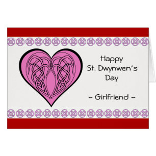 Petite amie Saint Dwynwen's Day Heart Knots