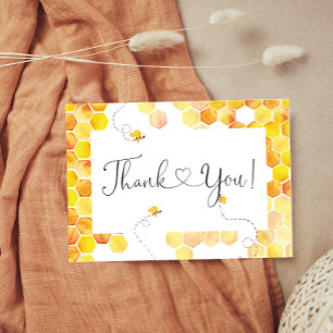 Petite baby shower d'abeilles miel cartes de remer