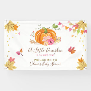Petite bannière de Baby shower Citrouille Automne