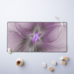 Petite Beauté Moderne Fleur d'Art Fractal Gris Mau