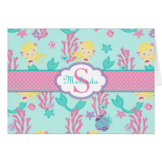 Petite blonde de la carte 2B de sirène