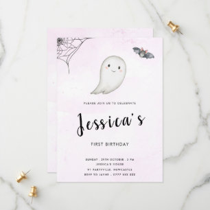 Petite Boo Anniversaire Fête Invitation