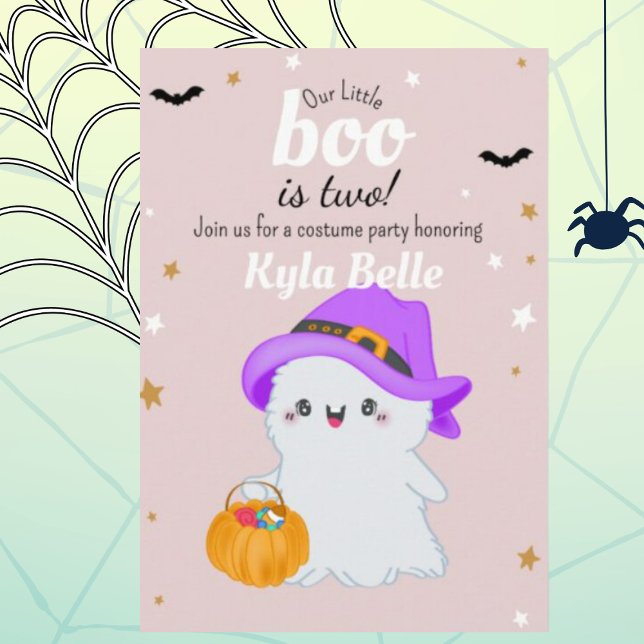 Petite Boo Halloween Invitation Anniversaire (Créateur téléchargé)