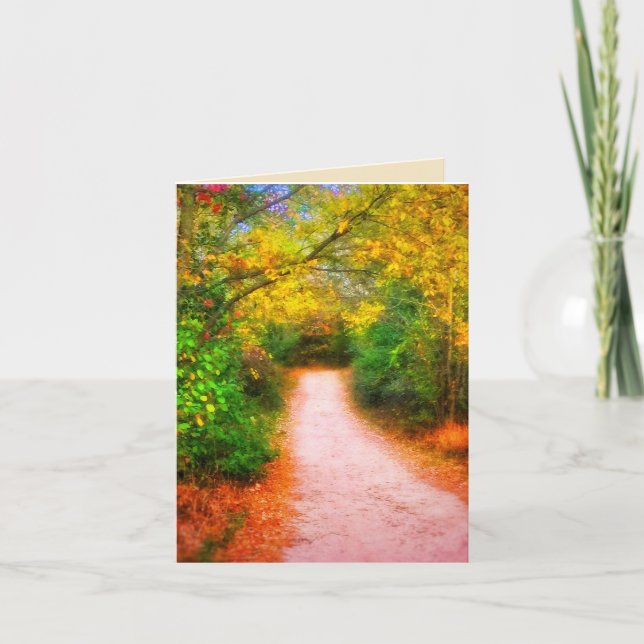 PETITE CARTE D'ACCUEIL D'AUTOMNE (Devant)
