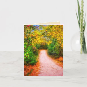 PETITE CARTE D'ACCUEIL D'AUTOMNE