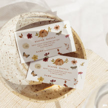 Petite carte de Baby shower Citrouille