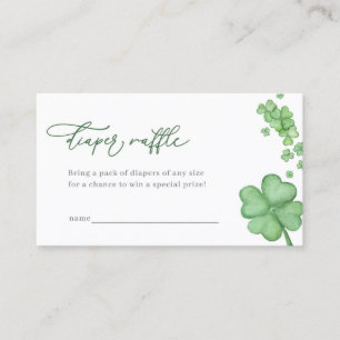 Petite carte de Baby shower Shamrock