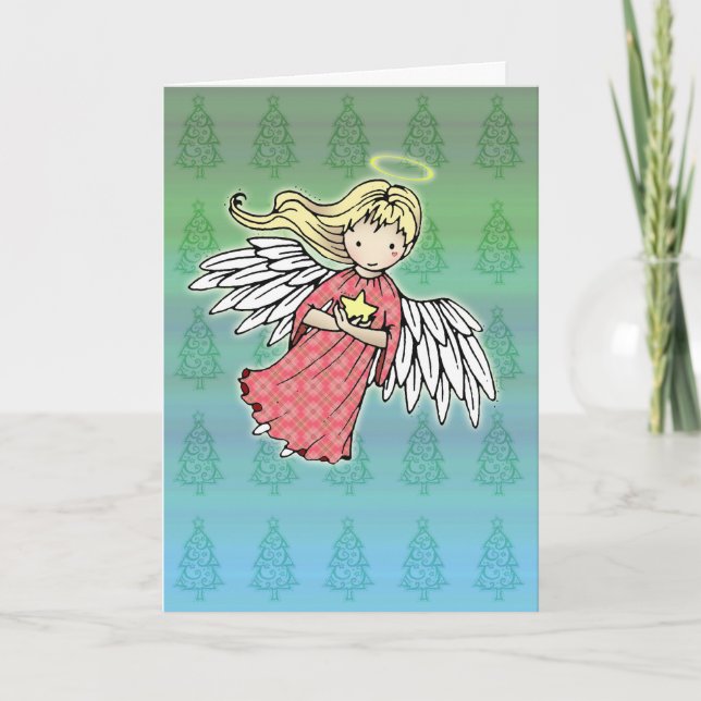 Petite carte de l'ange de Noël (Devant)