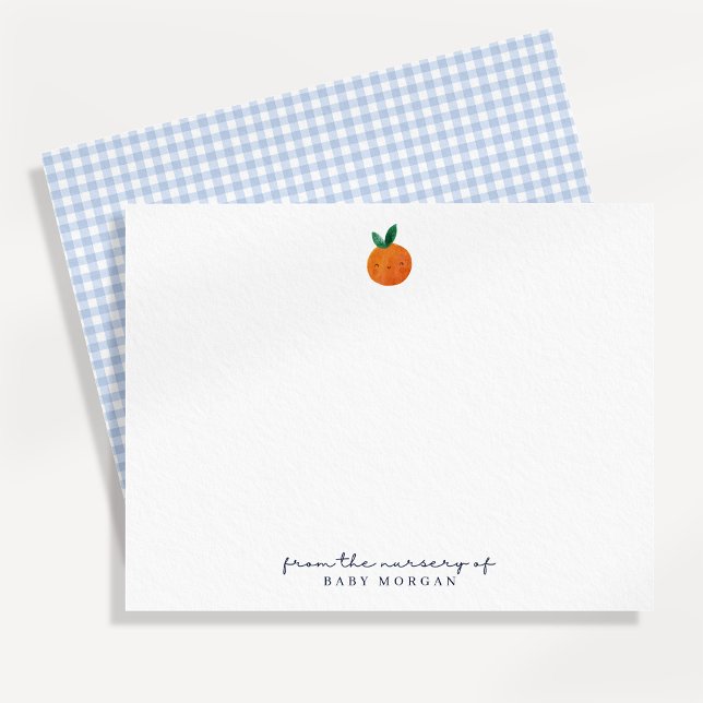 Petite Carte de Naissance à Carreaux Bleus (Créateur téléchargé)
