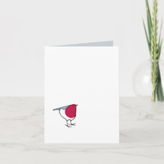 Petite carte de note Robin