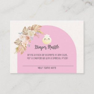 Petite carte de rabat de Baby shower de dumping