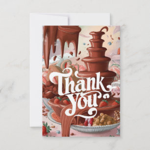 Petite carte de remerciements magique au chocolat