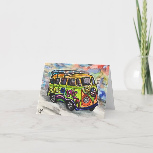 Petite Carte de remerciements pliée de 4 po x 5,6  (Devant)