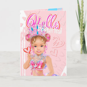 Petite carte de voeux de sirène