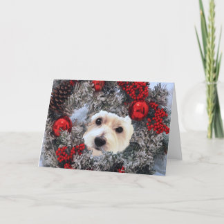 Petite carte de voeux pliée de 4 po x 5,6 po