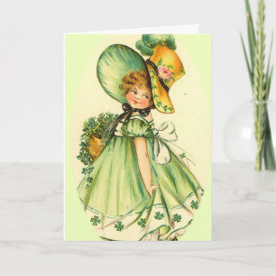 Petite carte irlandaise de fille