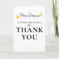 Petite carte pour dire un grand Merci | Appréciati