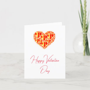 Petite carte valentine pliée de 4 po x 5,6 po