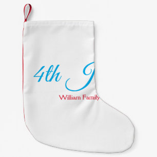 Petite Chaussette De Noël 4 juillet jour de l'indépendance ajouter nom texte