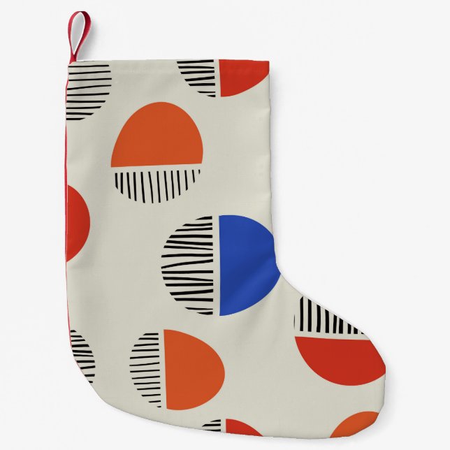 Petite Chaussette De Noël Abstract circles seamless pattern,background with  (Devant)