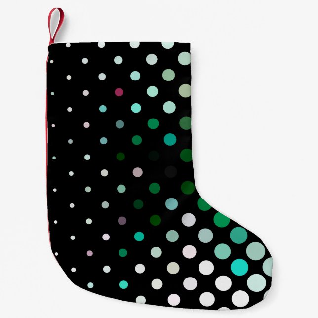 Petite Chaussette De Noël Abstract halftone background pattern. Geometric co (Devant)
