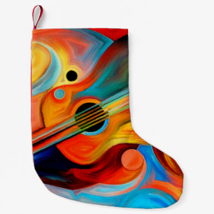 Petite Chaussette De Noël Abstract painting on the subject of music and rhyt