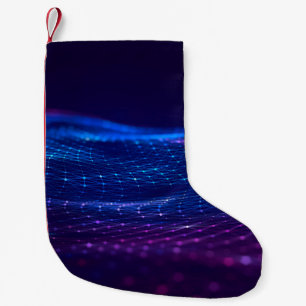 Petite Chaussette De Noël Abstract polygonal space low poly dark background 