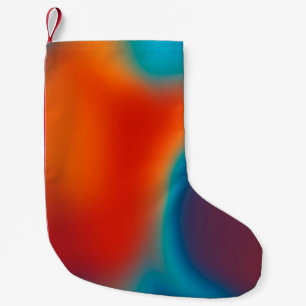 Petite Chaussette De Noël Abstrait arrière - plan flou avec bleu-clair color