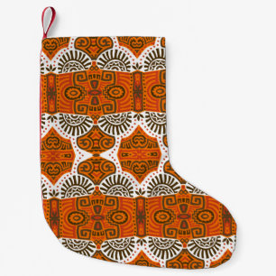 Petite Chaussette De Noël Abstrait Ethnique vintage Motif sans couture. tend