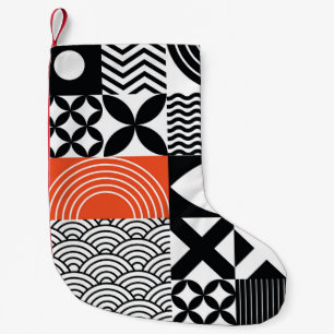 Petite Chaussette De Noël Abstrait moderne : toile de design artistique.