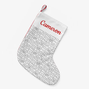 Petite Chaussette De Noël Additionnez votre   nommé heureux enseignent le
