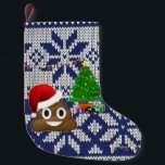 Petite Chaussette De Noël affreux pull-overs de Noël émoji plein<br><div class="desc">"affreux sweat de Noël emoji", "vilain sweat poo emoji", "noël poo emoji", "noël poop emoji",  "santa claus poop",  "santa claus poo",  "père Noël poop",  "père Noël poo""vilain Noël""Christmas emoji"</div>